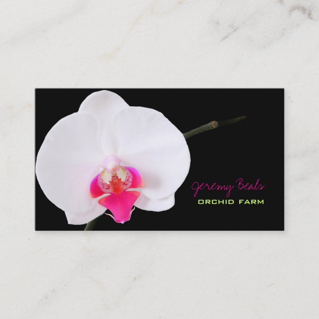 PixDezines orchid/diy background colour♥♥♥ Business Card (Front)