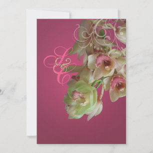 PixDezines Orchid + Ornamental Flourish 5x7 Invitation