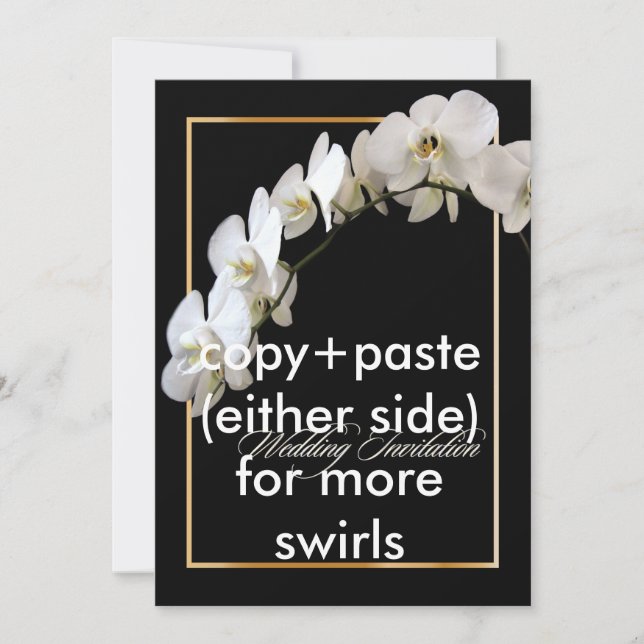 PixDezines orchids/phalaenopsis Invitation (Front)