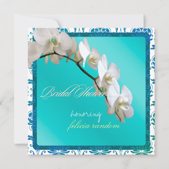 PixDezines orchids/phalaenopsis Invitation (Front)