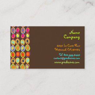 PixDezines Organic Eggs Retro Design/DIY Colour Business Card