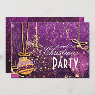 PixDezines ORNAMENTS+SPARKLING CHRISTMAS TREE/DIY Invitation