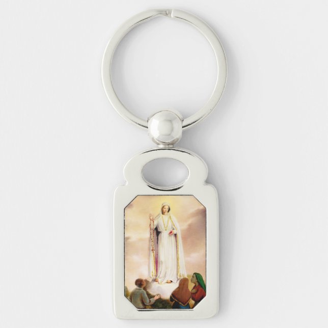 PixDezines Our Lady of Fatima Key Ring (Front)