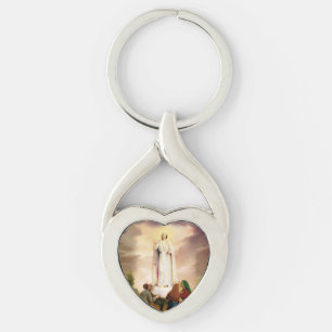 PixDezines Our Lady of Fatima Key Ring