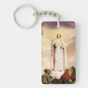 PixDezines Our Lady of Fatima Key Ring