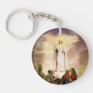 PixDezines Our Lady of Fatima Key Ring