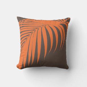 PixDezines palm fronds/DIY background colours Cushion