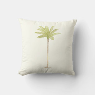 PixDezines Palm Trees/DIY Colour/Cream Cushion