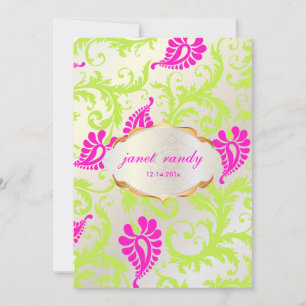 PixDezines pavo damask Invitation