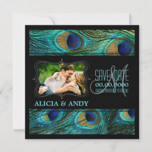 PixDezines peacock/diy events+background Save The Date