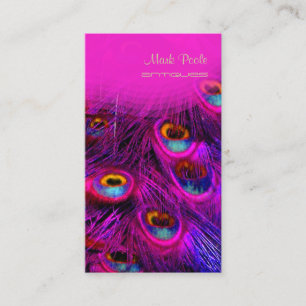 PixDezines peacock feather Business Card