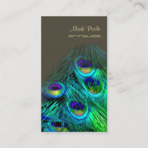 PixDezines peacock feather/psychedelic Business Card