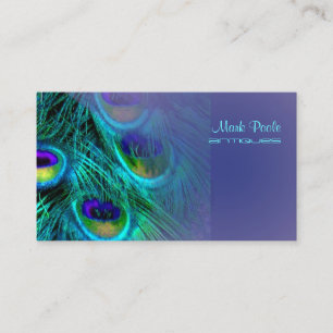 PixDezines peacock feather/psychedelic Business Card