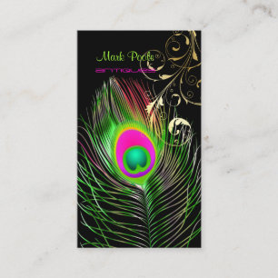 PixDezines Peacock+filigree swirls/diy background Business Card