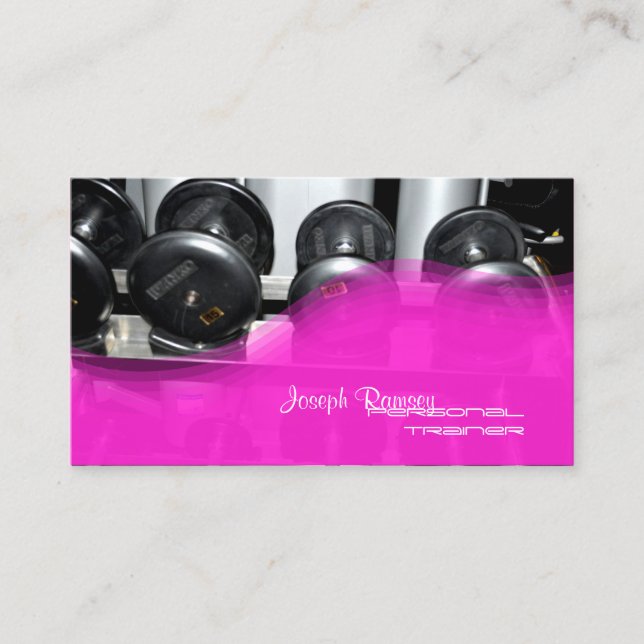 PixDezines Personal Trainer Business Card (Front)