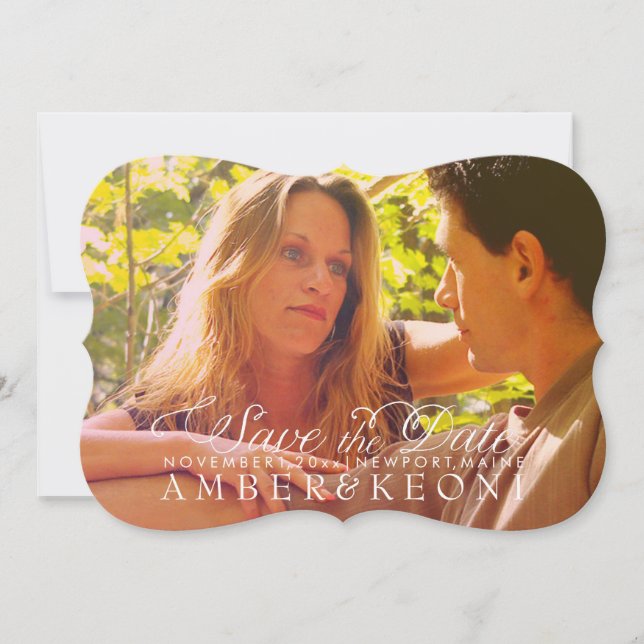 PixDezines photo save date/sunburst overlay The Date (Front)