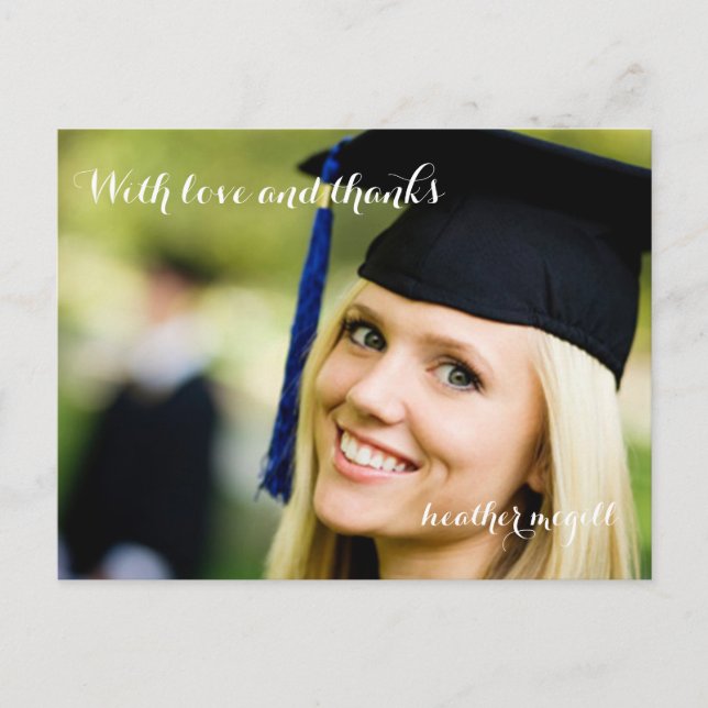 PixDezines photo thank you postcards (Front)