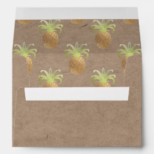 PixDezines Pineapple/Faux Gold/Faux Craft Envelopes