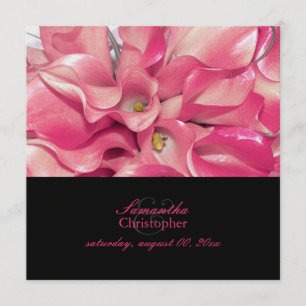 PixDezines Pink Calla lily/wedding Invitations
