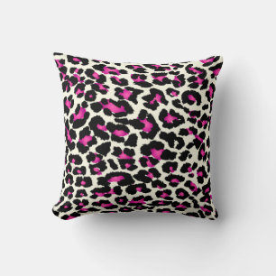 PixDezines pink cheetah/diy colours Cushion