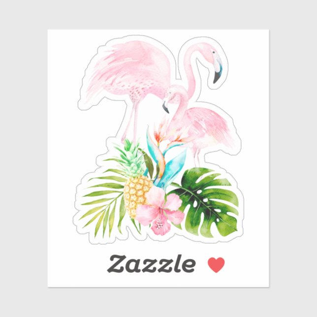PixDezines Pink Flamingos, mummy+baby (Sheet)