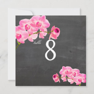 PixDezines pink maui orchids/table numbers Invitation
