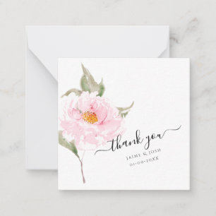 PixDezines Pink Watercolor Garden Rose Note Card