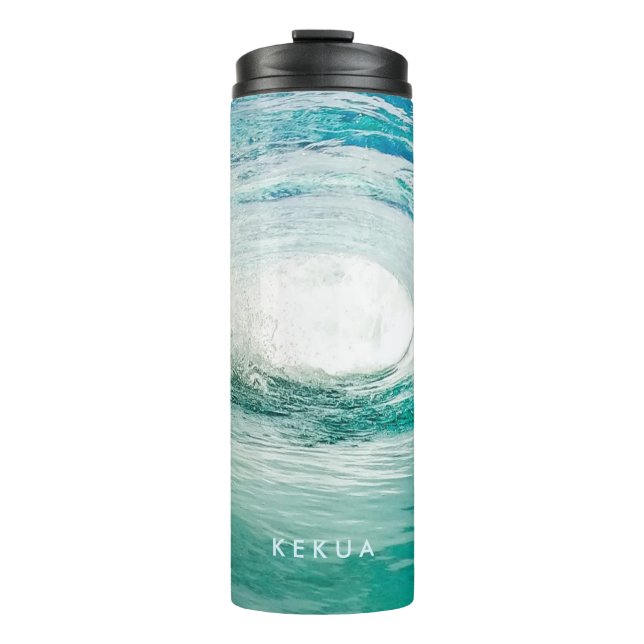 PixDezines Pipeline Waves/Surf Thermal Tumbler (Front)