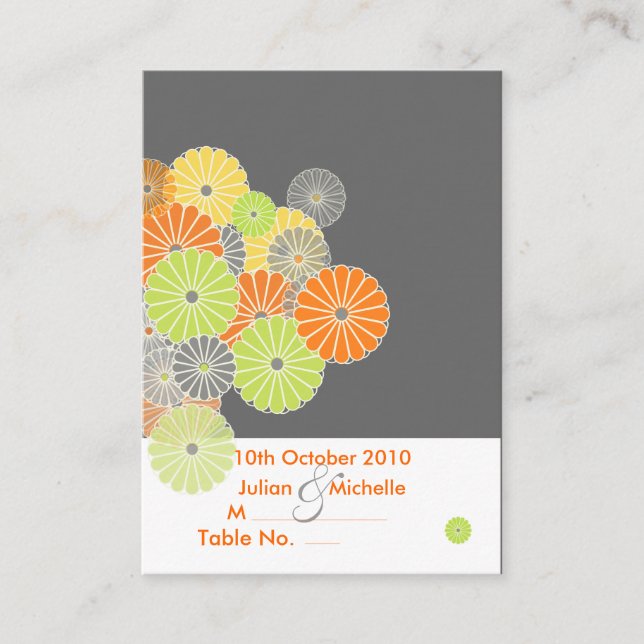 PixDezines Place Card, Kiku/Chubby Business Cards) Place Card (Front)