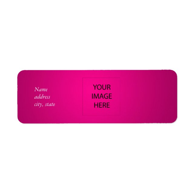 PixDezines Plain Magenta Easy Template (Front)