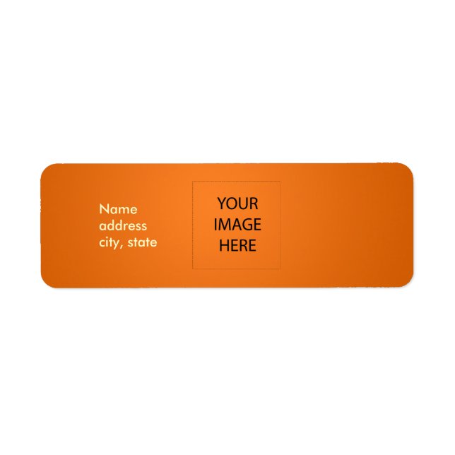 PixDezines Plain Orange Easy Template (Front)