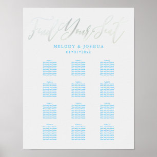 PixDezines Platinum Calligraphy, Seating Chart