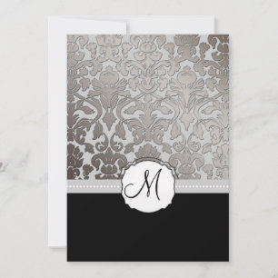 PixDezines Platinum Damask/diy background Invitation