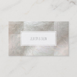 PixDezines platinum stripes/faux silver Business Card