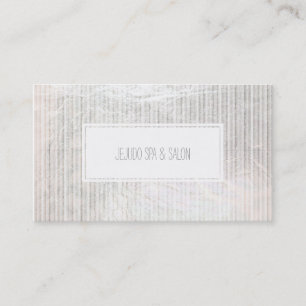 PixDezines platinum stripes/faux silver Business Card
