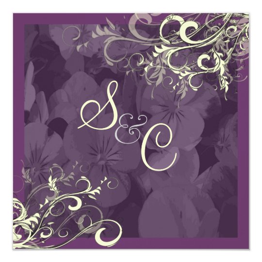 PixDezines plum+cream swirls Card