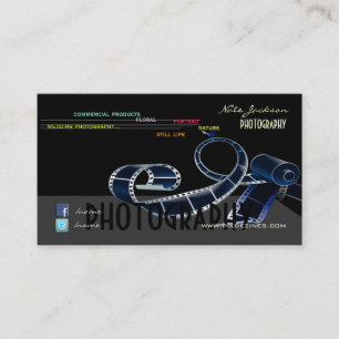 PixDezines portfolio photos template/DIY colour Business Card