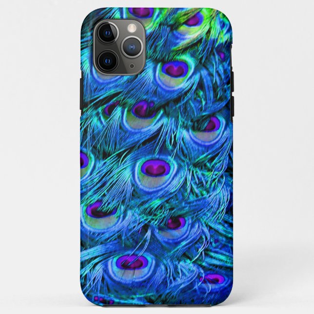 PixDezines Psychedelic Peacock Case-Mate iPhone Ca Case (Back)