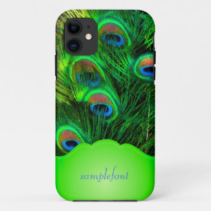 PixDezines psychedelic peacock iPhone 11 Case