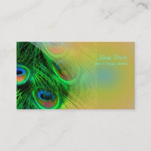 PixDezines Psychedelic Peacock, Customise It! Business Card