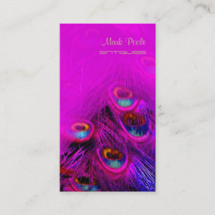PixDezines Psychedelic Peacock, Customise It! Business Card