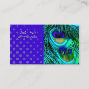 PixDezines Psychedelic Peacock, Customise It! Business Card