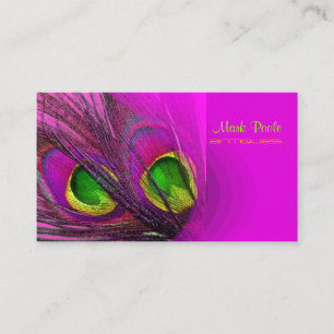 PixDezines Psychedelic Peacock, Customise It! Business Card