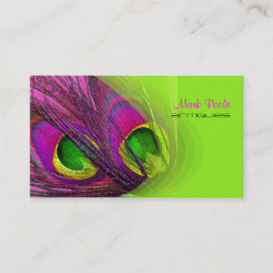 PixDezines Psychedelic Peacock, Customise It! Business Card