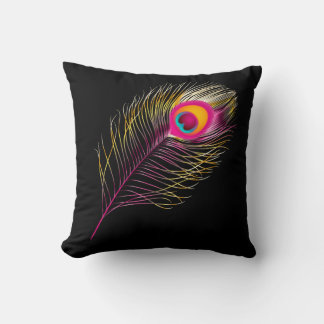 PixDezines psychedelic peacock/diy background Cushion