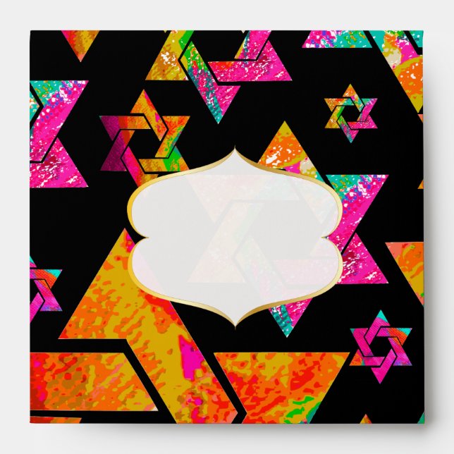 PixDezines Psychedelic Stars..of David, Envelopes (Front)
