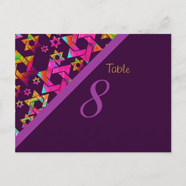 PixDezines psychedelic stars, table no. cards (Front)