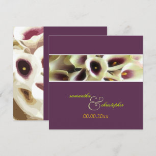 PixDezines purple calla lilies/diy colour Invitation