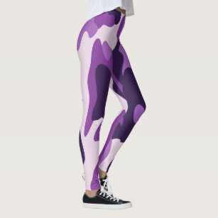 PixDezines Purple Camo Leggings