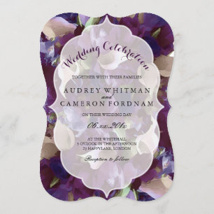 PixDezines purple tulips/calla lily Invitation